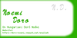 noemi doro business card